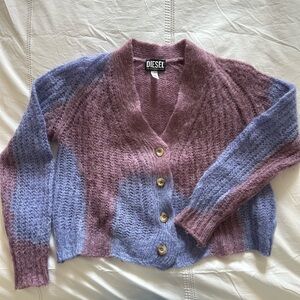 Diesel Women's Lavender and Periwinkle Cardigan